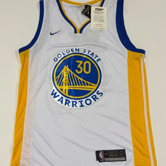 Steph Curry White and Blue Golden State Jersey (SIZE XL/52) - Picture 1 of 5